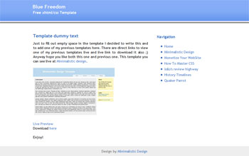 Preview of Minimalistic Template